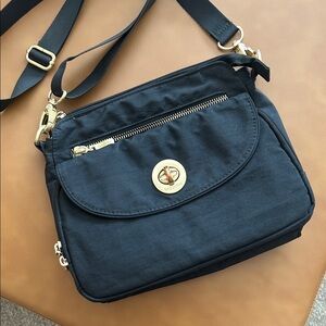 Baggallini Multi Compartment Nylon Crossbody Travel Bag